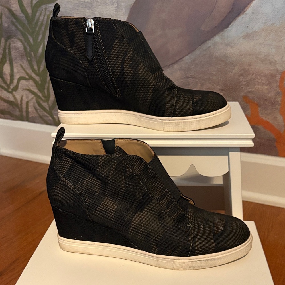 Paolo Camo Wedge Sneakers